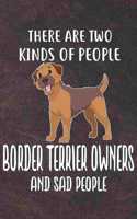 There Are Two Kinds Of People Border Terrier Owners And Sad People Gratitude Journal