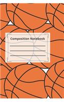 composition notebook college ruled Blank Lined Journal. Eat Sleep Basketball Repeat