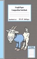 Graph Composition Notebook 4 Squares per inch 4x4 Quad Ruled 4 to 1 / 8.5 x 11 100 Sheets