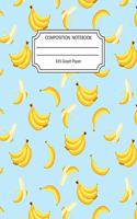 Composition Notebook 5x5 Graph Paper: Awesome Banana Notebook 8.5 X11 Inches Blank Lined Writing Book