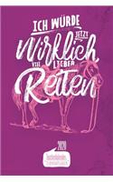 Ich würde jetzt wirklich viel lieber Reiten I Taschenkalender & Terminplaner 2020