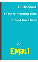 I survived another meeting that should have been an email