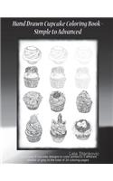 Hand Drawn Cupcake Coloring Book - Simple to Advanced