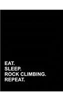 Eat Sleep Rock Climbing Repeat: Accounts Journal(65 Accounts Journal)