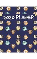 Owl 2020 Planner: (12 Month Planners)
