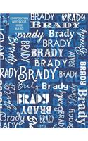 Brady Composition Notebook Wide Ruled