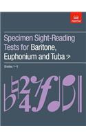 Specimen Sight-Reading Tests for Baritone, Euphonium and Tuba (Bass clef), Grades 1-5