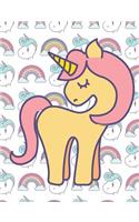 Unicorn Wide Ruled Composition Notebook