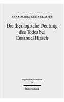 Die theologische Deutung des Todes bei Emanuel Hirsch