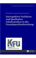 Introspektive Verfahren und Qualitative Inhaltsanalyse in der Fremdsprachenforschung