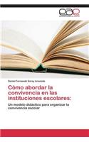 Cómo abordar la convivencia en las instituciones escolares