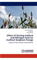 Effect of Sowing method and Nitrogen level on multicut Sorghum Forage