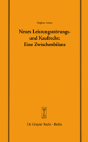 Neues Leistungsstörungs- und Kaufrecht