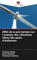 Effet de la pré-torsion sur l'analyse des vibrations libres des pales d'éoliennes