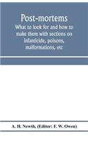 Post-mortems; what to look for and how to make them with sections on infanticide, poisons, malformations, etc