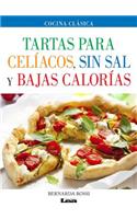 Tartas para celíacos, sin sal y bajas calorías