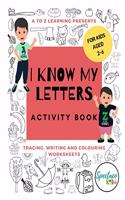 I know my letters activity book