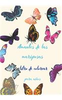 Amantes de las mariposas: libro de colorear para niños, A partir de 1 año, con 40 formas diferentes motivos de Mariposas, libro grande de 7 * 10 pulgadas.