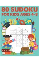 80 Sudoku For Kids Ages 4-8