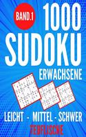 1000 Sudoku Erwachsene Leicht - Mittel - Schwer - Teuflische