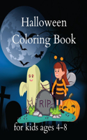 Halloween Coloring Book for Kids ages 4-8