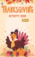 Thanksgiving Activity Book Ages 4-8