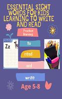 Essential Sight Words for Kids Learning to Write and Read