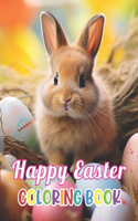 Happy Easter Coloring Book for Kids