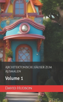 Architektonische Häuser zum Ausmalen