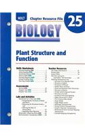 Holt Biology Chapter 25 Resource File: Plant Structure and Function