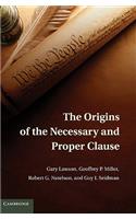 Origins of the Necessary and Proper Clause