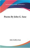 Poems By John G. Saxe