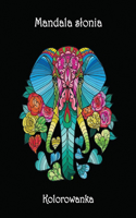 Mandala slonia - Kolorowanka