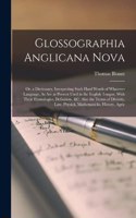 Glossographia Anglicana Nova