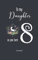 To My Daughter as You Turn Eight Journal