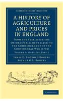 History of Agriculture and Prices in England