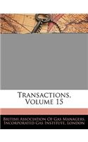 Transactions, Volume 15