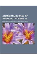 American Journal of Philology Volume 29