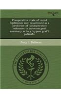 Preoperative State of Mind (Optimism and Pessimism) as a Predictor of Postoperative Outcomes in Nonemergent Coronary Artery Bypass Graft Patients