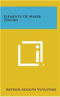 Elements of Maser Theory