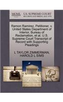 Ramon Ramirez, Petitioner, V. United States Department of Interior, Bureau of Reclamation, Et Al. U.S. Supreme Court Transcript of Record with Supporting Pleadings: (English)