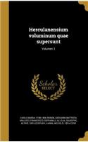 Herculanensium voluminum quae supersunt; Volumen 1