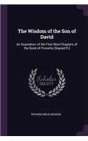 The Wisdom of the Son of David