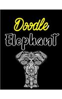 Doodle Elephant: Blank Doodle Draw Sketch Book