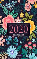 2020 Weekly Planner: January 1, 2020 to December 31, 2020: Weekly & Monthly View Planner, Organizer & Diary: Yellow & Pink Modern Florals 758-0