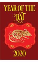 2020 Year Of The Rat: Happy Chinese Lunar New Year Lined Notebook