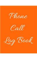 Phone Call Log Book