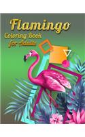 Flamingo Coloring Book for Adults: Best Adult Coloring Book with Fun, Easy, flower pattern and Relaxing Coloring Pages