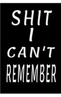 Shit I Can't Remember
