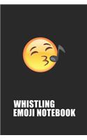Whistling Emoji Emoticons Notebook Emoji Notebook, Blank Composition Book, Emoji Notebooks for Girls/Boys, Emoji School Supplies Notebook for School / Teacher / Office / Student: Lined Notebook / Journal Gift, 120 Pages, 6x9, Soft Cover, Matte Finish